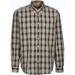 Koszula "Jack" - Regular fit - w kolorze zielono-beżowym. Brązowe koszule męskie Camel Active, m, bez wzorów, z bawełny, bez kołnierzyka, bez ramiączek. W wyprzedaży za 87.95 zł.