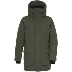 Parka Didriksons Drew. Zielone parki damskie Didriksons, na jesień, l, bez wzorów, bez kołnierzyka, bez kaptura. Za 992.70 zł.