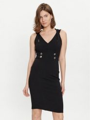 Rinascimento Sukienka koktajlowa CFC0019370002 Czarny Slim Fit. Czarne sukienki damskie Rinascimento, xs, bez wzorów, z syntetyku, wizytowe, bez kołnierzyka, bez ramiączek. Za 449.99 zł.