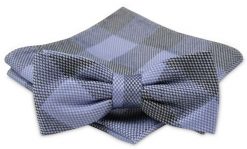 Modna Mucha Męska - Alties - Kolory: Popiel i Delikatny Fiolet. Szare krawaty i muchy Alties, bez wzorów, eleganckie. Za 54.00 zł.