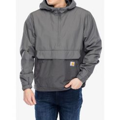 Kurtka przeciwwiatrowa męska Carhartt Lightweight Packable Anorak. Szare kurtki męskie Carhartt, m, bez wzorów, z softshellu, sportowe, bez kaptura. Za 382.99 zł.