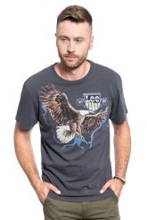 MĘSKI T-SHIRT LEE BIKER TEE RELAXED FIT WASHED BLACK L60CFEON 112113283. Czarne t-shirty męskie Lee, l, bez wzorów, bez kołnierzyka, bez ramiączek. Za 69.99 zł.