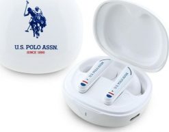 TWS US Polo DH Logo Headphones Docking Station White. Białe słuchawki bezprzewodowe U.S. Polo Assn. Za 89.88 zł.