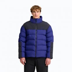 Kurtka ocieplana męska Jack Wolfskin Icy Hollow. Niebieskie kurtki męskie Jack Wolfskin, l, bez wzorów, z materiału, bez kaptura. Za 1,059.00 zł.
