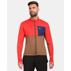 Męska polarowa warstwa środkowa Kilpi ERIN-M. Brązowe bluzy sportowe męskie Kilpi, na zimę, m, bez wzorów, z polaru, bez kaptura, narciarskie. Za 422.05 zł.
