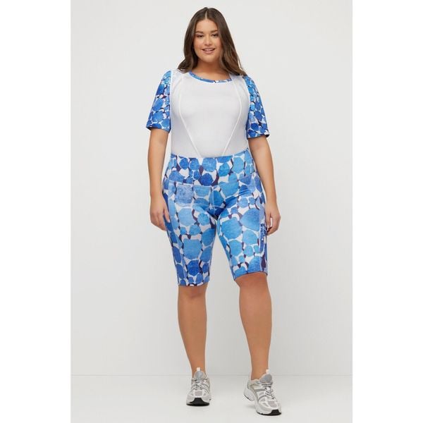 Damskie Kolarzówki wkładka kamuflaż kieszeń odblaski. Białe szorty damskie Ulla Popken, bez wzorów, z elastanu, plus size. Za 279.99 zł.