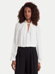 Marciano Guess Bluzka G6YH11 W3136 Kremowy Regular Fit. Białe bluzki damskie Marciano Guess, z aplikacjami, z acetatu, bez kołnierzyka, bez ramiączek. Za 589.99 zł.
