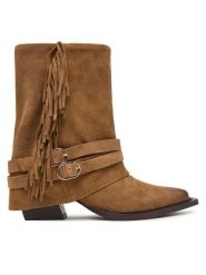 Steve Madden Kowbojki Hadly 11005190 Brązowy ciemny. Brązowe botki damskie Steve Madden, bez wzorów, ze skóry, bez obcasa, na słupku, bez zapięcia. Za 1,029.00 zł.