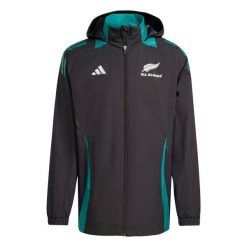 Kurtka wodoodporna All Blacks 2025/26. Czarne kurtki męskie Adidas, m, bez wzorów, bez kaptura. Za 468.00 zł.