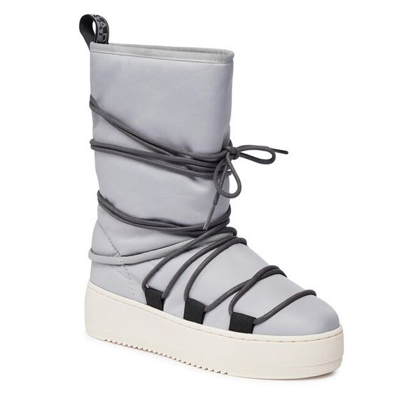 Śniegowce Napapijri. Szare śniegowce damskie Napapijri, bez zapięcia. Za 599.99 zł.
