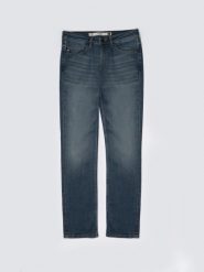 Jeansy męskie dopasowane granatowe Terry High Waist 329. Niebieskie jeansy męskie BIG STAR, z denimu, klasyczne. Za 349.99 zł.