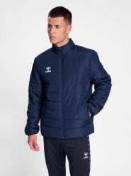 Kurtka puchowa Hummel Essential Szorty Bench. Niebieskie kurtki sportowe damskie Hummel, s, bez wzorów, z materiału, bez ramiączek, bez kaptura, do biegania. Za 269.44 zł.