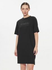 Calvin Klein Underwear Sukienka codzienna 000QS7126E Czarny Relaxed Fit. Czarne koszule nocne damskie Calvin Klein Underwear, bez wzorów, z bawełny, bez ramiączek. Za 179.99 zł.