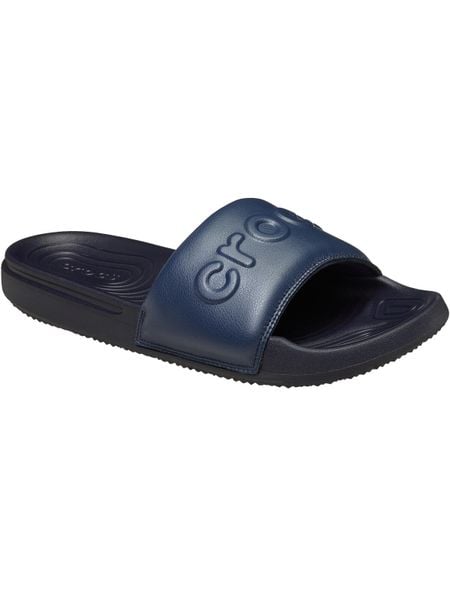 Klapki Crocs All Day Slide M Dorośli. Niebieskie klapki męskie Crocs, bez wzorów, z materiału, bez zapięcia. Za 212.99 zł.