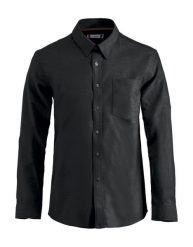 Clique Oxford koszula Oxford z długim rękawem 100% bawełna, łatwa w pielęgnacji. Czarne koszule męskie CLIQUE, l, bez wzorów, z bawełny, bez kołnierzyka, bez ramiączek. Za 229.58 zł.