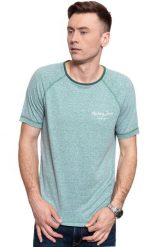 MĘSKI T-SHIRT MUSTANG ALEX C SNOW HEATHER 1009510 6430. Białe t-shirty męskie Mustang, m, bez wzorów, bez kołnierzyka, bez ramiączek. W wyprzedaży za 39.99 zł.