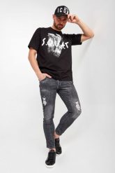 T-shirt DSQUARED2. T-shirty męskie Dsquared2, m, bez wzorów, bez kołnierzyka, bez ramiączek. W wyprzedaży za 755.30 zł.