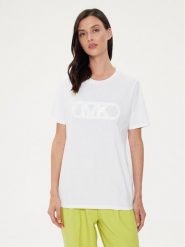 MICHAEL Michael Kors T-Shirt MS451EA97J Biały Regular Fit. Białe t-shirty damskie MICHAEL Michael Kors, m, bez wzorów, z bawełny, bez kołnierzyka, bez ramiączek. Za 279.99 zł.
