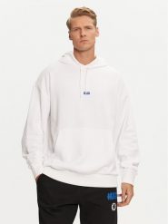 Hugo Bluza Nalonso 50522374 Biały Regular Fit. Białe bluzy męskie Hugo, m, bez wzorów, z bawełny, bez ramiączek, bez kaptura. Za 269.99 zł.