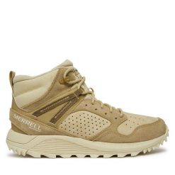 Trapery Merrell. Brązowe trapery damskie Merrell, bez zapięcia. Za 429.99 zł.