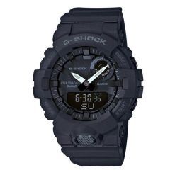Zegarek męski Casio GBA-800-1AER, Quartz, 48mm, 20ATM. Czarne zegarki męskie Casio, bez wzorów. Za 560.65 zł.