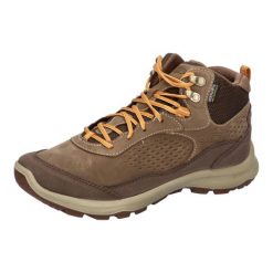 Damskie trekkingowe buty skórzane Keen Terradora Explorer Mid WP Canteen/Curry. Brązowe obuwie trekkingowe damskie Keen, z meshu, bez zapięcia. Za 566.99 zł.