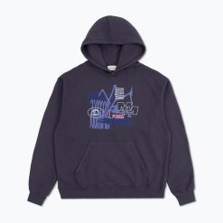 Bluza MANTO Wire. Niebieskie bluzy damskie Manto, m, bez wzorów, z bawełny, eleganckie, bez ramiączek, bez kaptura. Za 279.99 zł.