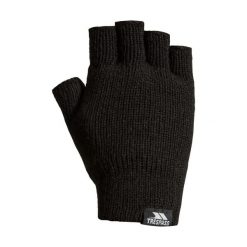 Rękawiczki Bez Palców Unisex Dla Dorosłych Dzianinowe Thinsulate Dita. Czarne rękawiczki męskie Trespass, bez wzorów, z dzianiny. Za 49.99 zł.