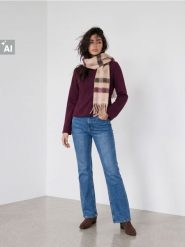 Bluza crewneck regular z zaszewkami - bordowy. Czerwone bluzy damskie Sinsay, l, bez wzorów, bez ramiączek, bez kaptura. Za 39.99 zł.