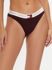 Tommy Hilfiger Figi klasyczne UW0UW05653 Bordowy. Czerwone majtki damskie Tommy Hilfiger, z bawełny. Za 79.99 zł.