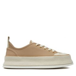 Trampki Max Mara. Brązowe trampki i tenisówki damskie Max Mara, bez wzorów, bez zapięcia. Za 1,349.00 zł.