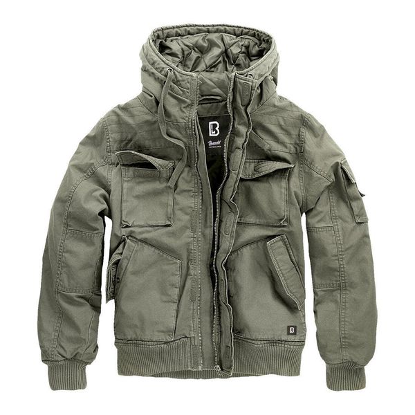 Kurtka Brandit Bronx. Zielone kurtki męskie Brandit, l, bez wzorów, z materiału, eleganckie, bez kaptura. Za 462.05 zł.