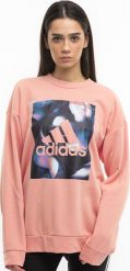 Adidas Bluza damska adidas Youforyou Sweatshirt morelowa HA2431 XS. Pomarańczowe bluzy damskie Adidas, xs, bez wzorów, bez ramiączek, bez kaptura. Za 147.38 zł.