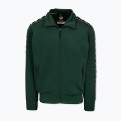 Bluza męska Pitbull Track Jacket Powers. Zielone bluzy męskie PITBULL, l, bez wzorów, sportowe, bez ramiączek, bez kaptura. Za 209.99 zł.
