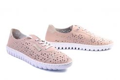 RIEKER M2354-31 pink, półbuty damskie. Czerwone półbuty damskie Rieker, na lato, bez wzorów, bez obcasa, bez zapięcia. Za 271.92 zł.