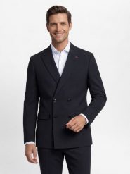 Finshley & Harding London kurtka modułowa - Berry Mężczyźni Comfort Fit niebieski, 46. Niebieskie kurtki męskie Finshley & Harding London, m, z aplikacjami, z syntetyku, eleganckie, bez kaptura. Za 749.95 zł.