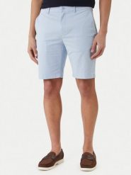 Tommy Hilfiger Szorty materiałowe Deton 9.5 MW0MW42351 Błękitny Slim Fit. Niebieskie szorty męskie Tommy Hilfiger, bez wzorów, z bawełny. Za 369.99 zł.