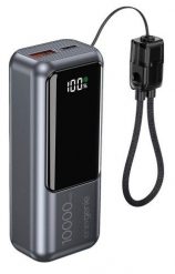 GEMBIRD POWERBANK O POJEMNOŚCI 10000MAH, WYŚWIETLACZ LCD, SZYBKIE ŁADOWANIE 20W, KOLOR SZARY. Szare powerbanki Gembird. Za 67.99 zł.
