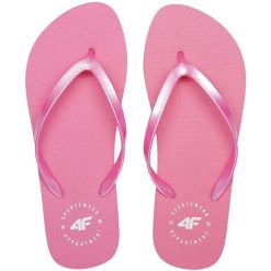 Klapki damskie 4F H4L21 KLD005. Klapki damskie 4F, na zimę, bez wzorów, z dresówki, sportowe, bez obcasa, bez zapięcia. Za 53.08 zł.