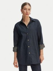 Armani Exchange Koszula jeansowa XW002258 AF21337 MB001 Granatowy Relaxed Fit. Niebieskie koszule damskie Armani Exchange, s, bez wzorów, z bawełny, bez kołnierzyka, bez ramiączek. Za 729.99 zł.