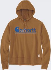Bluza Carhartt Tencel Fiber Fall Graphic Brown. Brązowe bluzy męskie MAX FACTOR, m, bez wzorów, bez ramiączek, bez kaptura. Za 265.11 zł.