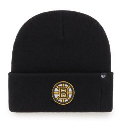 Czapka zimowa 47 Brand NHL Boston Bruins Haymaker black. Czarne czapki damskie 47 Brand, na zimę, bez wzorów. Za 83.99 zł.