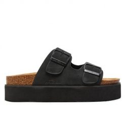 Klapki damskie O'Neill Platform Slider. Klapki damskie O'Neill, na lato, bez wzorów, z jeansu, eleganckie, bez obcasa, bez zapięcia. Za 103.20 zł.