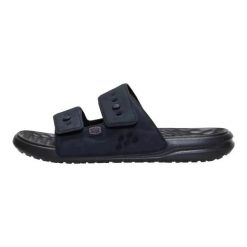 HeyDude Męskie Klapki WAVE 2 STRAP SLIDE CLASSIC. Czarne klapki męskie Hey dude, bez wzorów, z materiału, bez zapięcia. Za 199.00 zł.