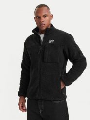Reebok Polar RCC00108 Czarny Regular Fit. Czarne bluzy sportowe męskie Reebok, l, bez wzorów, z polaru, bez kaptura. Za 299.99 zł.