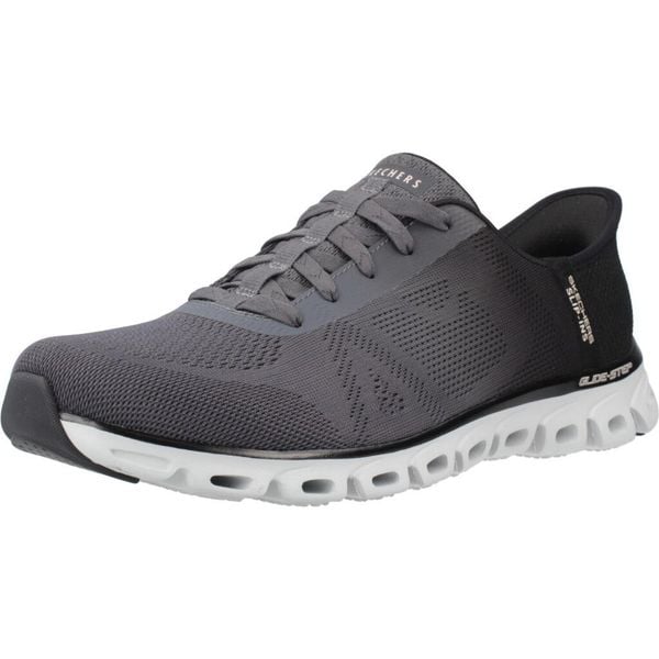 Tenisówki Skechers Glide-step Excite. Szare trampki i tenisówki damskie Skechers, bez wzorów, bez zapięcia. Za 388.99 zł.