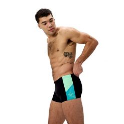 Spodenki Kąpielowe Męskie Speedo Divespl Asht. Czarne kąpielówki męskie Speedo, m, bez wzorów, z materiału. Za 139.99 zł.