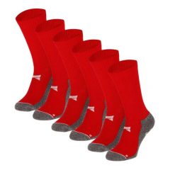 Skarpety Antypoślizgowe do Piłki Nożnej Pro - 6 par - Czerwony. Czerwone skarpetki damskie XTREME SOCKSWEAR, bez wzorów, z bawełny. Za 210.49 zł.