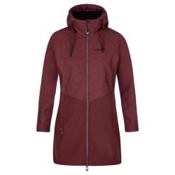 Damski płaszcz softshell Kilpi LASIKA-W. Czerwone płaszcze damskie Kilpi, na jesień, m, bez wzorów, z materiału, bez kołnierzyka, bez kaptura. Za 275.00 zł.