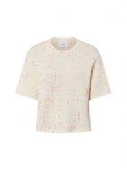 Nümph Sweter z krótkim rękawem - NUNepsa Kobiety biały, XL. Białe swetry nierozpinane damskie Nümph, na lato, xl, bez wzorów, bez kołnierzyka, bez ramiączek. Za 229.95 zł.